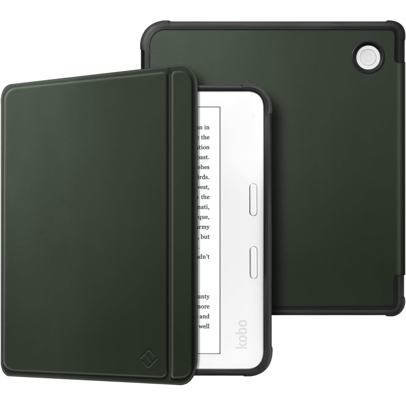 FINTIE Étui Compatible avec 7" Kobo Libra Colour 2024 / Kobo Libra 2 2021 (Modèle: N428 / N418), Housse Fine Légère Coque Arrièr