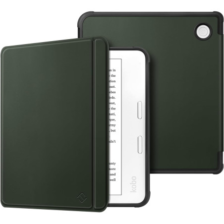 FINTIE Étui Compatible avec 7" Kobo Libra Colour 2024 / Kobo Libra 2 2021 (Modèle: N428 / N418), Housse Fine Légère Coque Arrièr