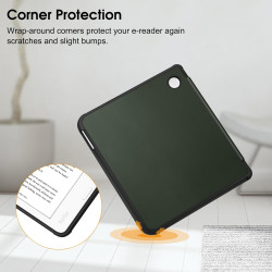 FINTIE Étui Compatible avec 7" Kobo Libra Colour 2024 / Kobo Libra 2 2021 (Modèle: N428 / N418), Housse Fine Légère Coque Arrièr