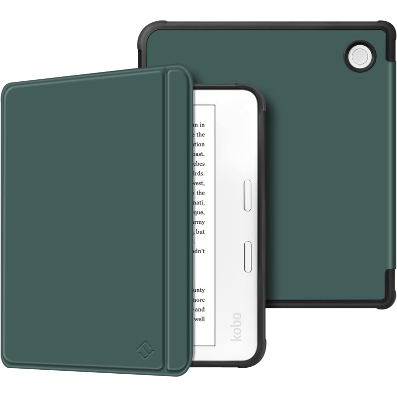 FINTIE Étui Compatible avec 7" Kobo Libra Colour 2024 / Kobo Libra 2 2021 (Modèle: N428 / N418), Housse Fine Légère Coque Arrièr