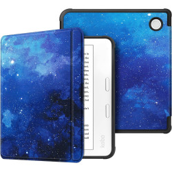 FINTIE Étui Compatible avec 7" Kobo Libra Colour 2024 / Kobo Libra 2 2021 (Modèle: N428 / N418), Housse Fine Légère Coque Arrièr