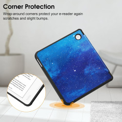 FINTIE Étui Compatible avec 7" Kobo Libra Colour 2024 / Kobo Libra 2 2021 (Modèle: N428 / N418), Housse Fine Légère Coque Arrièr