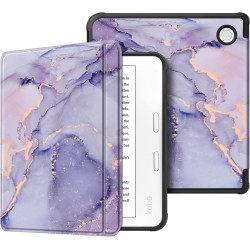 FINTIE Étui Compatible avec 7" Kobo Libra Colour 2024 / Kobo Libra 2 2021 (Modèle: N428 / N418), Housse Fine Légère Coque Arrièr