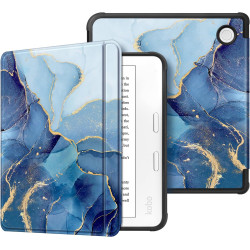FINTIE Étui Compatible avec 7" Kobo Libra Colour 2024 / Kobo Libra 2 2021 (Modèle: N428 / N418), Housse Fine Légère Coque Arrièr