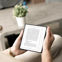 FINTIE Étui Compatible avec 7" Kobo Libra Colour 2024 / Kobo Libra 2 2021 (Modèle: N428 / N418), Housse Fine Légère Coque Arrièr