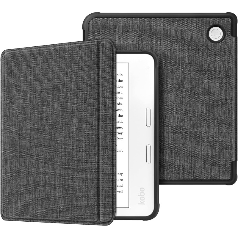 FINTIE Étui Compatible avec 7" Kobo Libra Colour 2024 / Kobo Libra 2 2021 (Modèle: N428 / N418), Housse Fine Légère Coque Arrièr