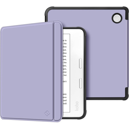 FINTIE Étui Compatible avec 7" Kobo Libra Colour 2024 / Kobo Libra 2 2021 (Modèle: N428 / N418), Housse Fine Légère Coque Arrièr
