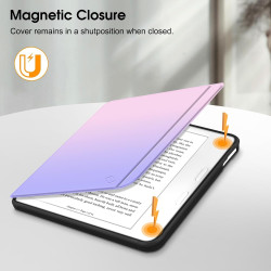 FINTIE Étui Compatible avec 7" Kobo Libra Colour 2024 / Kobo Libra 2 2021 (Modèle: N428 / N418), Housse Fine Légère Coque Arrièr