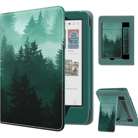MoKo Étui pour Tolino Shine Color/Shine 5(2024)/4(2022) et Kobo Clara Colour/BW/2E 6", Coque Fine en PU avec Mise en Veille/Réve