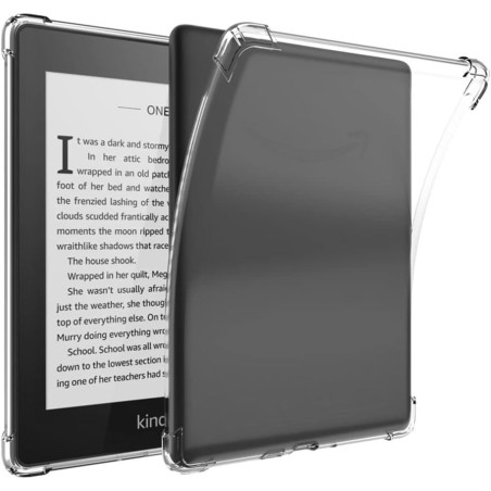 Zcooooool étui pour 6 "kindle paperblanc 10e génération 2018 (modèle n°pq94wif) housse en papier blanc à coins renforcés coque