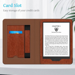 FINTIE Étui pour 6" Kindle (11e Génération, Modèle 2024/2022), Coque Fixation à Béquille Housse avec Fente pour Carte et Dragonn
