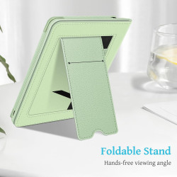FINTIE Étui pour 6" Kindle (11e Génération, Modèle 2024/2022), Coque Fixation à Béquille Housse avec Fente pour Carte et Dragonn