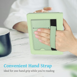 FINTIE Étui pour 6" Kindle (11e Génération, Modèle 2024/2022), Coque Fixation à Béquille Housse avec Fente pour Carte et Dragonn