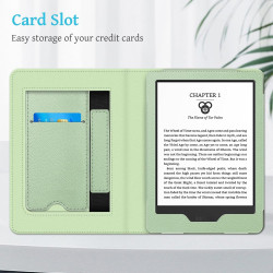 FINTIE Étui pour 6" Kindle (11e Génération, Modèle 2024/2022), Coque Fixation à Béquille Housse avec Fente pour Carte et Dragonn