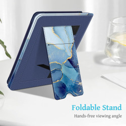 FINTIE Étui pour 6" Kindle (11e Génération, Modèle 2024/2022), Coque Fixation à Béquille Housse avec Fente pour Carte et Dragonn
