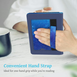 FINTIE Étui pour 6" Kindle (11e Génération, Modèle 2024/2022), Coque Fixation à Béquille Housse avec Fente pour Carte et Dragonn
