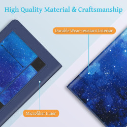 FINTIE Étui pour 6" Kindle (11e Génération, Modèle 2024/2022), Coque Fixation à Béquille Housse avec Fente pour Carte et Dragonn