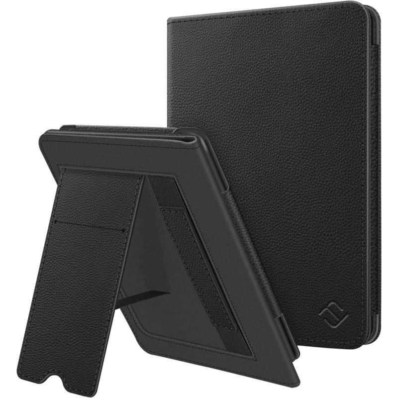 FINTIE Étui pour 6" Kindle (11e Génération, Modèle 2024/2022), Coque Fixation à Béquille Housse avec Fente pour Carte et Dragonn