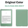 Coque pour Kindle 2024/2022 + [2 Pièces] Verre Trempé, [Antichoc] Souple Silicone Transparente Protection Étui, Ultra Mince [Ant