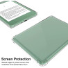 Coque pour Kindle 2024/2022 + [2 Pièces] Verre Trempé, [Antichoc] Souple Silicone Transparente Protection Étui, Ultra Mince [Ant