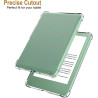 Coque pour Kindle 2024/2022 + [2 Pièces] Verre Trempé, [Antichoc] Souple Silicone Transparente Protection Étui, Ultra Mince [Ant