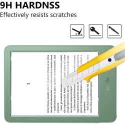 Coque pour Kindle 2024/2022 + [2 Pièces] Verre Trempé, [Antichoc] Souple Silicone Transparente Protection Étui, Ultra Mince [Ant