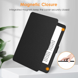 FINTIE Étui pour 6" Kindle (11e Génération, Modèle 2024/2022), Coque Fine et Légère, Housse Fermeture Magnétique Réveil/Veille A