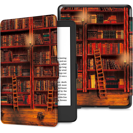 FINTIE Étui pour 6" Kindle (11e Génération, Modèle 2024/2022), Coque Fine et Légère, Housse Fermeture Magnétique Réveil/Veille A