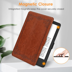 FINTIE Étui pour 6" Kindle (11e Génération, Modèle 2024/2022), Coque Fine et Légère, Housse Fermeture Magnétique Réveil/Veille A