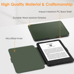 FINTIE Étui pour 6" Kindle (11e Génération, Modèle 2024/2022), Coque Fine et Légère, Housse Fermeture Magnétique Réveil/Veille A