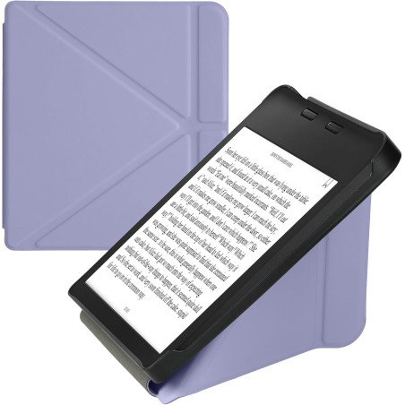 kwmobile Étui Compatible avec Kobo Libra 2 Coque - Étui à Rabat magnétique Tablette eReader Similicuir - Lavande