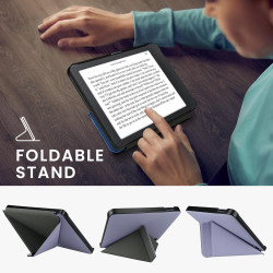 kwmobile Étui Compatible avec Kobo Libra 2 Coque - Étui à Rabat magnétique Tablette eReader Similicuir - Lavande