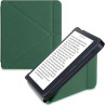 kwmobile Étui Compatible avec Kobo Libra 2 Coque - Étui à Rabat magnétique Tablette eReader Similicuir - Vert foncé