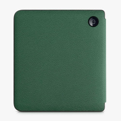 kwmobile Étui Compatible avec Kobo Libra 2 Coque - Étui à Rabat magnétique Tablette eReader Similicuir - Vert foncé