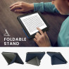 kwmobile Étui Compatible avec Kobo Libra 2 Coque - Étui à Rabat magnétique Tablette eReader Similicuir - Bleu foncé