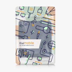 kwmobile Étui Compatible avec Kobo Libra 2 Coque - Étui à Rabat magnétique Tablette eReader Similicuir - Bleu foncé