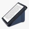 kwmobile Étui Compatible avec Kobo Libra 2 Coque - Étui à Rabat magnétique Tablette eReader Similicuir - Bleu foncé