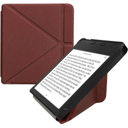 kwmobile Étui Compatible avec Kobo Libra 2 Coque - Étui à Rabat magnétique Tablette eReader Similicuir - Bordeaux foncé