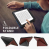 kwmobile Étui Compatible avec Kobo Libra 2 Coque - Étui à Rabat magnétique Tablette eReader Similicuir - Bordeaux foncé