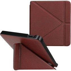 kwmobile Étui Compatible avec Kobo Libra 2 Coque - Étui à Rabat magnétique Tablette eReader Similicuir - Bordeaux foncé