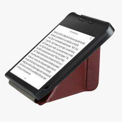 kwmobile Étui Compatible avec Kobo Libra 2 Coque - Étui à Rabat magnétique Tablette eReader Similicuir - Bordeaux foncé