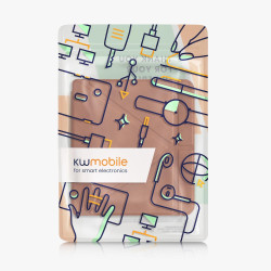 kwmobile Étui Compatible avec Kobo Libra 2 Coque - Étui à Rabat magnétique Tablette eReader Similicuir - Marron