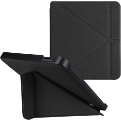 kwmobile Étui Compatible avec Kobo Libra 2 Coque - Étui à Rabat magnétique Tablette eReader Similicuir - Noir