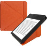 Kwmobile étui compatible avec kobo libra 2 coque - étui à rabat magnétique tablette ereader similicuir - orange