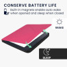 kwmobile Étui Compatible avec Kobo Libra 2 Coque - Étui à Rabat magnétique Tablette eReader Similicuir - Rose Fluo