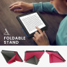 kwmobile Étui Compatible avec Kobo Libra 2 Coque - Étui à Rabat magnétique Tablette eReader Similicuir - Rose Fluo