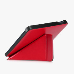 kwmobile Étui Compatible avec Kobo Libra 2 Coque - Étui à Rabat magnétique Tablette eReader Similicuir - Rouge