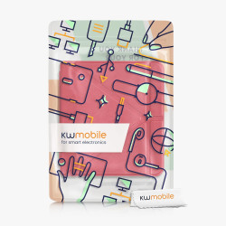 kwmobile Étui Compatible avec Kobo Libra 2 Coque - Étui à Rabat magnétique Tablette eReader Similicuir - Rouge