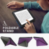 kwmobile Étui Compatible avec Kobo Libra 2 Coque - Étui à Rabat magnétique Tablette eReader Similicuir - Violet