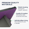 kwmobile Étui Compatible avec Kobo Libra 2 Coque - Étui à Rabat magnétique Tablette eReader Similicuir - Violet